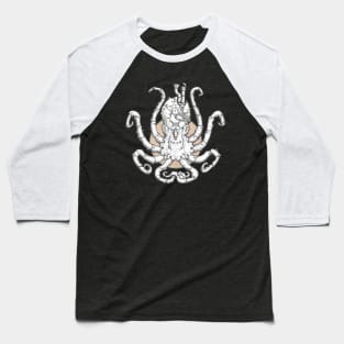 Steampunk Kraken Artwork Baseball T-Shirt